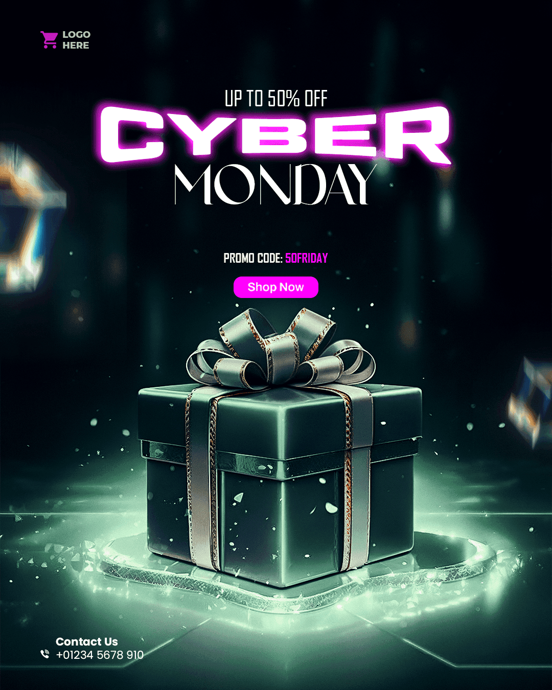 Cyber Monday - Social Media advertisement product graphics template - #28